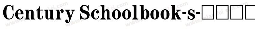 Century Schoolbook-s字体转换